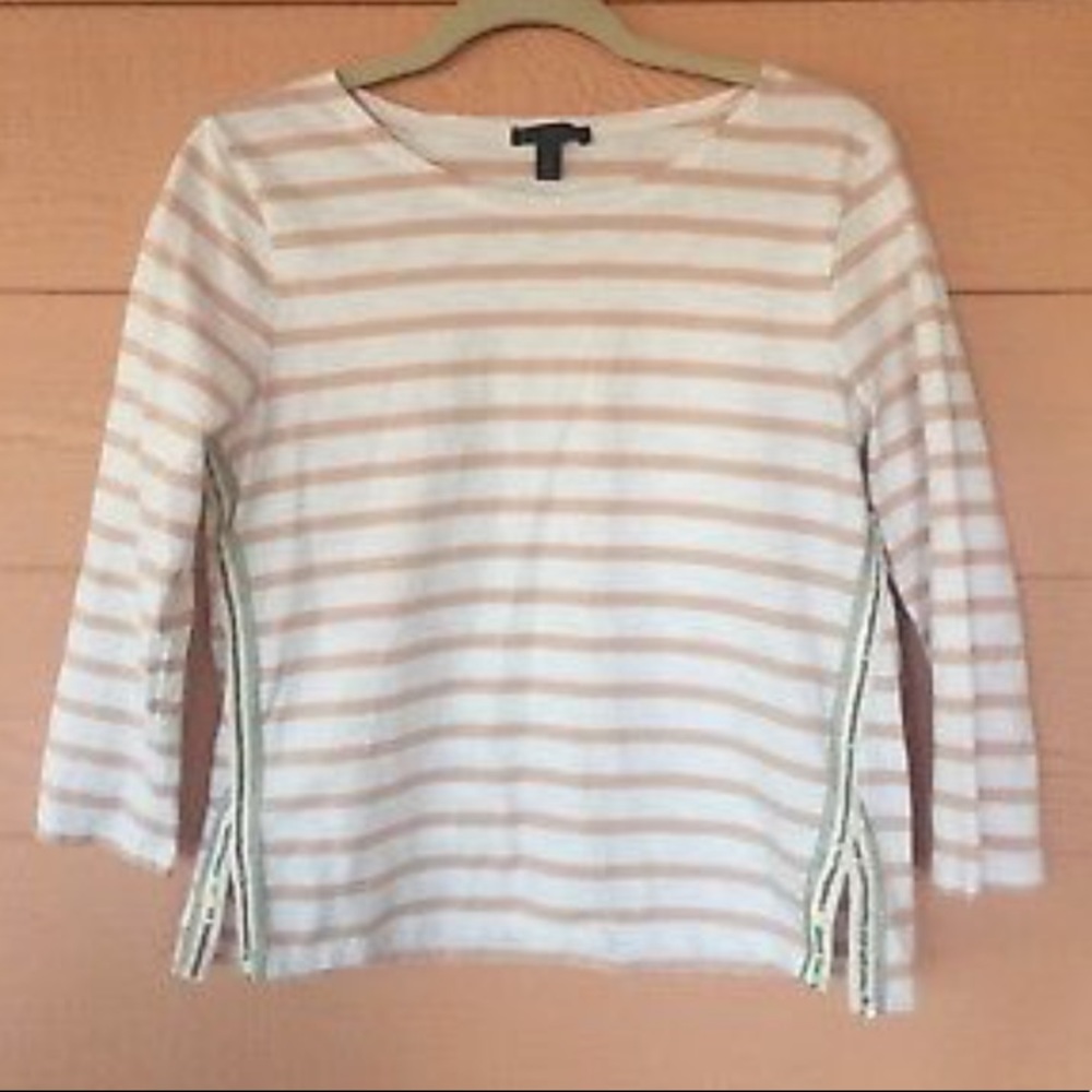 Jcrew striped shirt with sequence